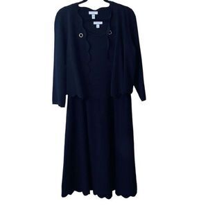 Charter Club Women Knit Fit to Flare Sweater Dress and Jacket Size 0 New Without